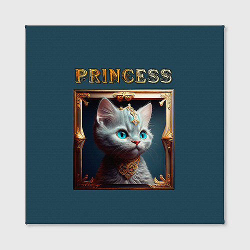 Картина квадратная Кошечка принцесса - картина в рамке / 3D-принт – фото 2