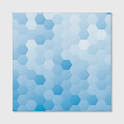 Холст квадратный Светло-синяя текстура-паттерн, цвет: 3D-принт — фото 2
