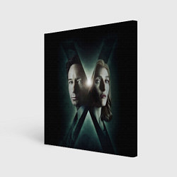 Холст квадратный X - Files, цвет: 3D-принт