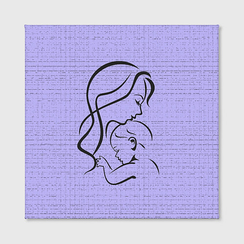 Картина квадратная Мама с ребёнком / 3D-принт – фото 2