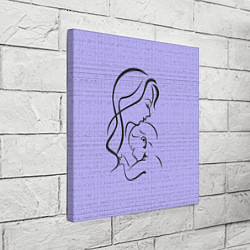 Холст квадратный Мама с ребёнком, цвет: 3D-принт — фото 2