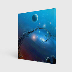 Холст квадратный Бесконечное космическое пространство - Nasa, цвет: 3D-принт
