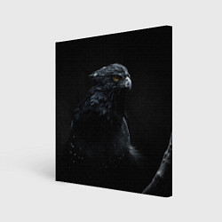 Холст квадратный Тёмный орёл, цвет: 3D-принт