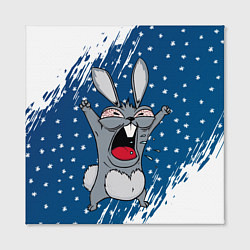 Холст квадратный Злой кроль - 2023, цвет: 3D-принт — фото 2