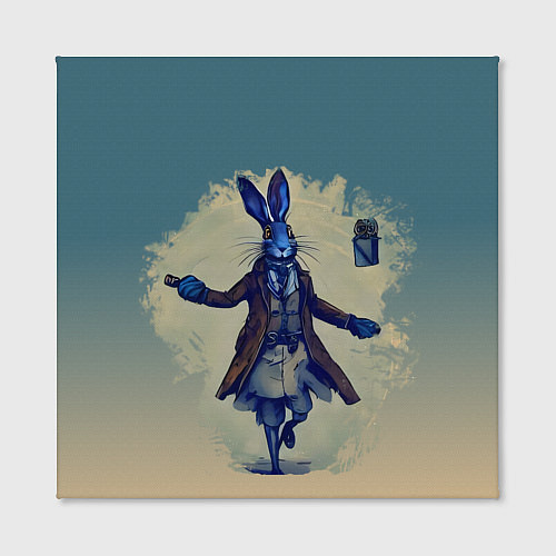 Картина квадратная Кролик колдует над подарками / 3D-принт – фото 2