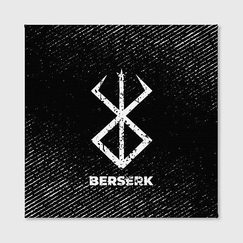 Картина квадратная Berserk с потертостями на темном фоне / 3D-принт – фото 2