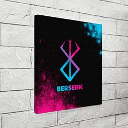 Холст квадратный Berserk - neon gradient, цвет: 3D-принт — фото 2