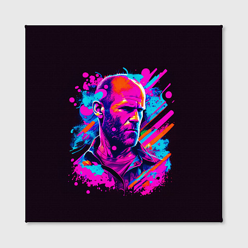 Картина квадратная Jason Statham - pop art / 3D-принт – фото 2