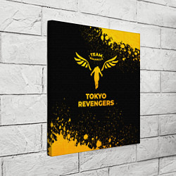 Холст квадратный Tokyo Revengers - gold gradient, цвет: 3D-принт — фото 2