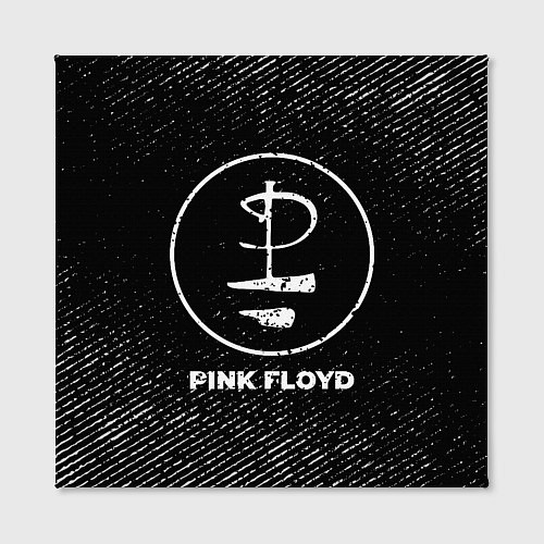Картина квадратная Pink Floyd с потертостями на темном фоне / 3D-принт – фото 2