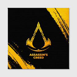 Холст квадратный Assassins Creed - gold gradient, цвет: 3D-принт — фото 2