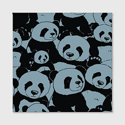 Холст квадратный Panda summer song, цвет: 3D-принт — фото 2