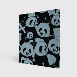Картина квадратная Panda summer song