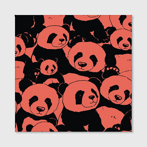 Картина квадратная С красными пандами / 3D-принт – фото 2