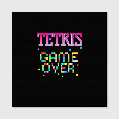 Картина квадратная Tetris - Game Over / 3D-принт – фото 2