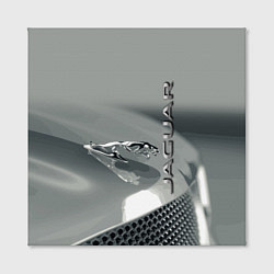 Холст квадратный Jaguar - капот - эмблема, цвет: 3D-принт — фото 2