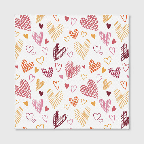 Картина квадратная Hearts world / 3D-принт – фото 2