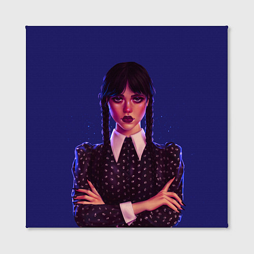 Картина квадратная Уэнсдей сложила руки / 3D-принт – фото 2