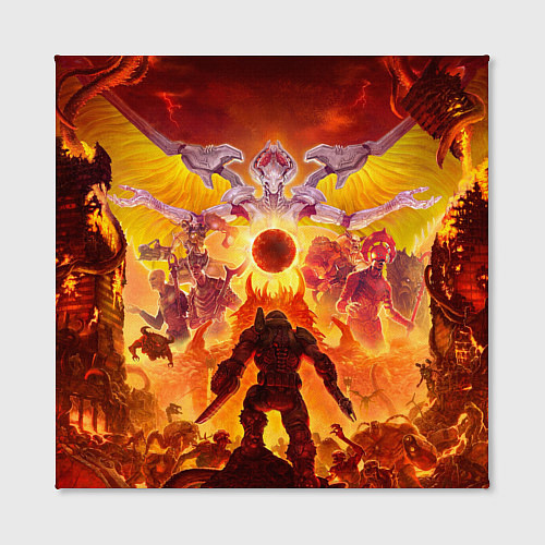Картина квадратная Doom в аду / 3D-принт – фото 2