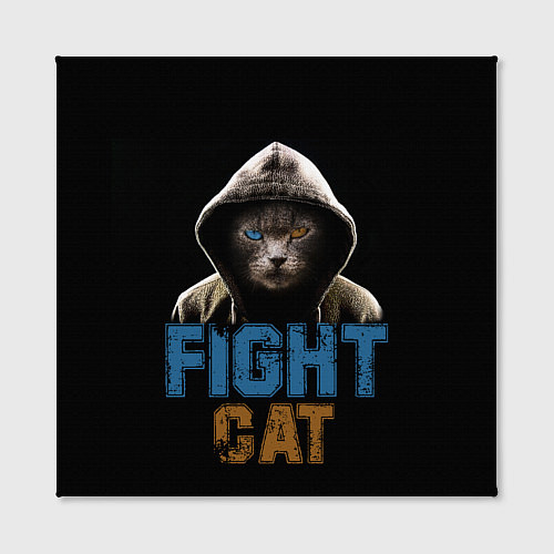 Картина квадратная Бойцовский клуб : бойцовский кот / 3D-принт – фото 2