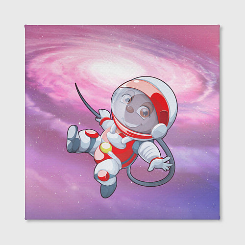 Картина квадратная Обезьянка в космосе / 3D-принт – фото 2
