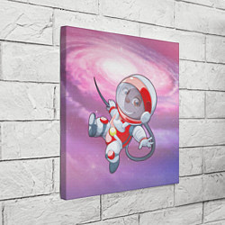 Холст квадратный Обезьянка в космосе, цвет: 3D-принт — фото 2
