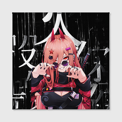 Картина квадратная Chainsaw Man - Power / 3D-принт – фото 2