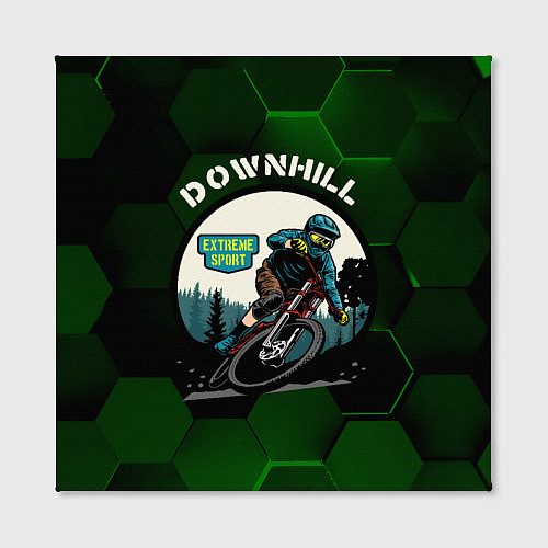Картина квадратная Downhill Extreme Sport / 3D-принт – фото 2