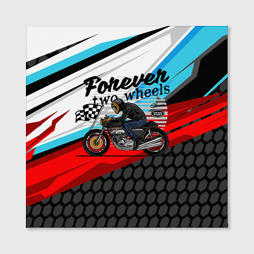 Картина квадратная Два колеса навсегда мотоспорт / 3D-принт – фото 2