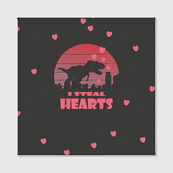 Холст квадратный Я украл сердца динозавров, цвет: 3D-принт — фото 2
