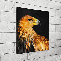 Холст квадратный Орёл полигональный, цвет: 3D-принт — фото 2