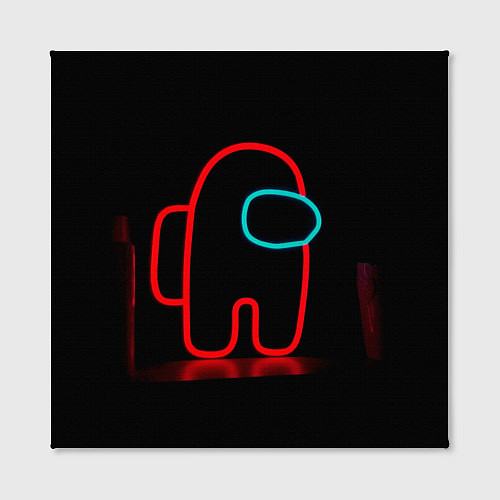 Картина квадратная Неоновый красный член экипажа / 3D-принт – фото 2
