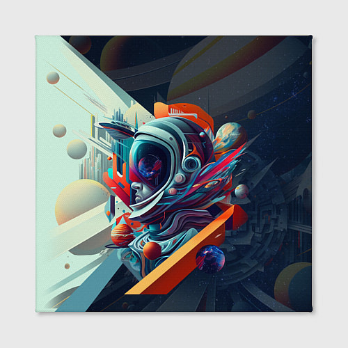 Картина квадратная Космос в стиле кубизма / 3D-принт – фото 2