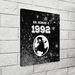 Холст квадратный На Земле с 1992: краска на темном, цвет: 3D-принт — фото 2
