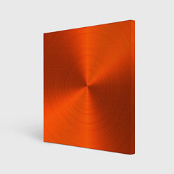 Холст квадратный Оранжевый волнообразный дисковый узор, цвет: 3D-принт