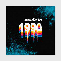 Холст квадратный Made in 1990: liquid art, цвет: 3D-принт — фото 2
