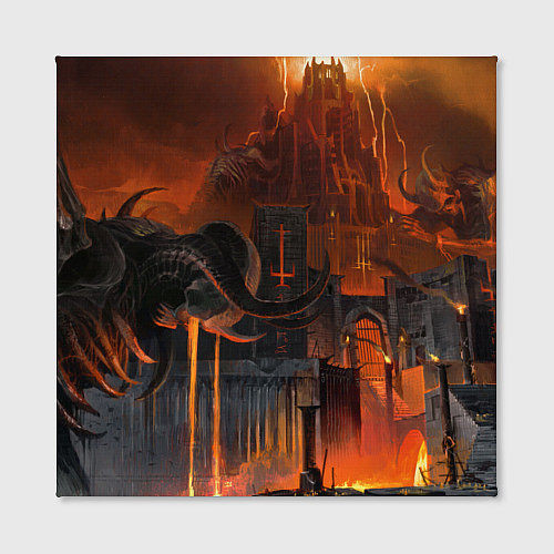 Картина квадратная Замок в аду / 3D-принт – фото 2