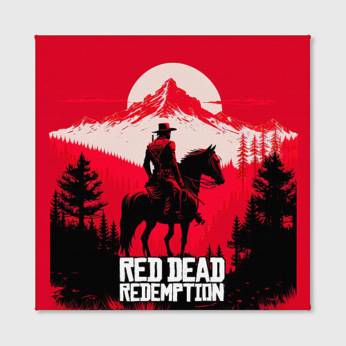 Картина квадратная Red Dead Redemption, mountain / 3D-принт – фото 2