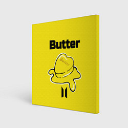 Холст квадратный BTS butter, цвет: 3D-принт