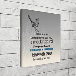 Холст квадратный Mockingbird, цвет: 3D-принт — фото 2
