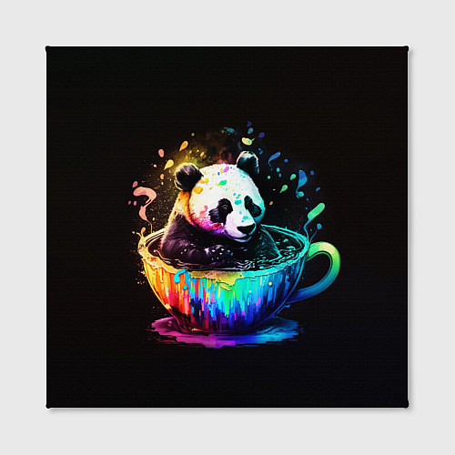 Картина квадратная Панда в кружке / 3D-принт – фото 2