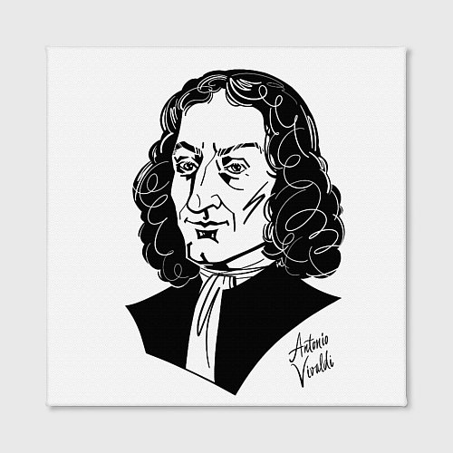 Картина квадратная Антонио Вивальди / 3D-принт – фото 2