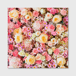 Холст квадратный Тысяча цветов, цвет: 3D-принт — фото 2