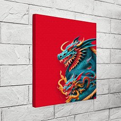 Холст квадратный Japanese dragon - irezumi, цвет: 3D-принт — фото 2