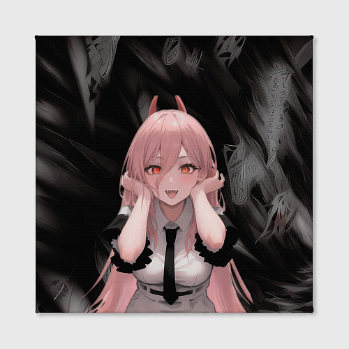 Картина квадратная Человек-Бензопила: Пауэр / 3D-принт – фото 2