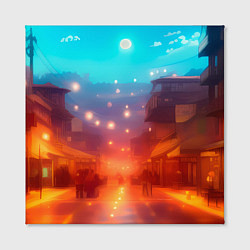 Холст квадратный Пригород Токио-арт, цвет: 3D-принт — фото 2