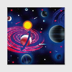 Холст квадратный Вселенная, космос, цвет: 3D-принт — фото 2