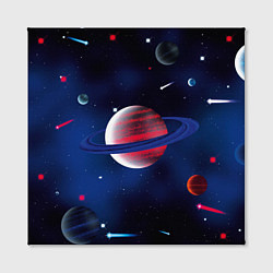 Холст квадратный Космос, звёзды, цвет: 3D-принт — фото 2