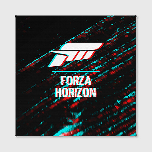 Картина квадратная Forza Horizon в стиле glitch и баги графики на тем / 3D-принт – фото 2