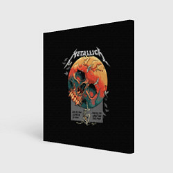 Холст квадратный Metallica - Металлика, цвет: 3D-принт